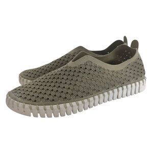 ILSE JACOBSEN HORNBAEK ARMY GREEN Tulip 139 Flat | Slip-On | Low-Top